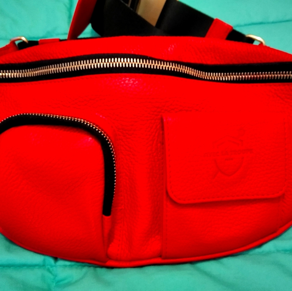 Leather bum bag large